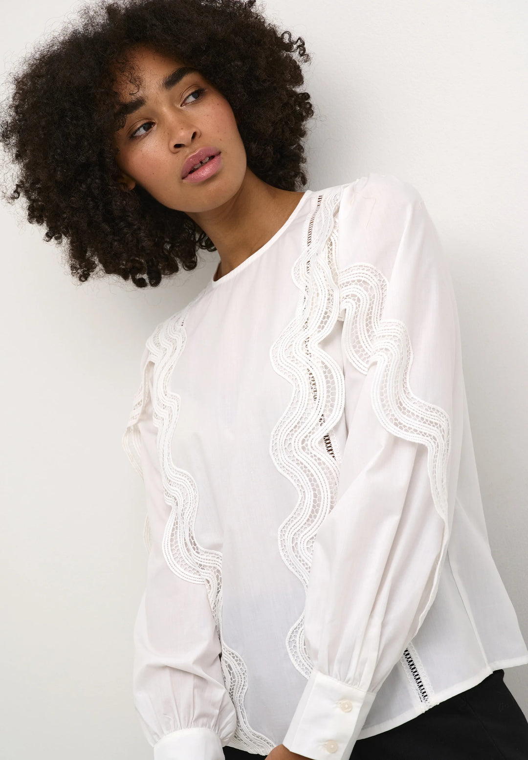 Kaffe Kachristine Optical White Blouse