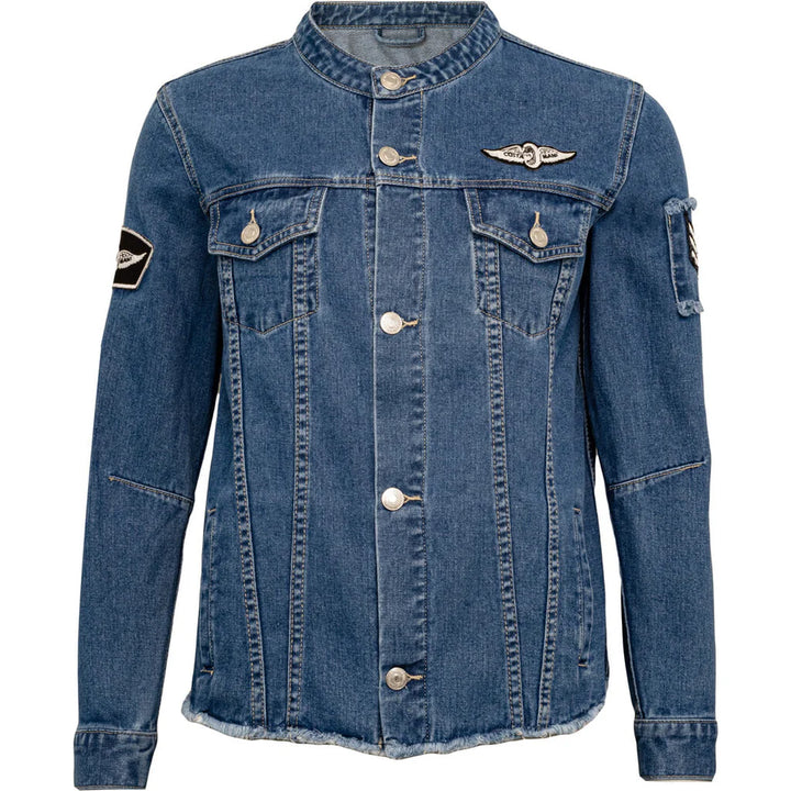 Costa Mani Foxy Blue Denim Style Jacket