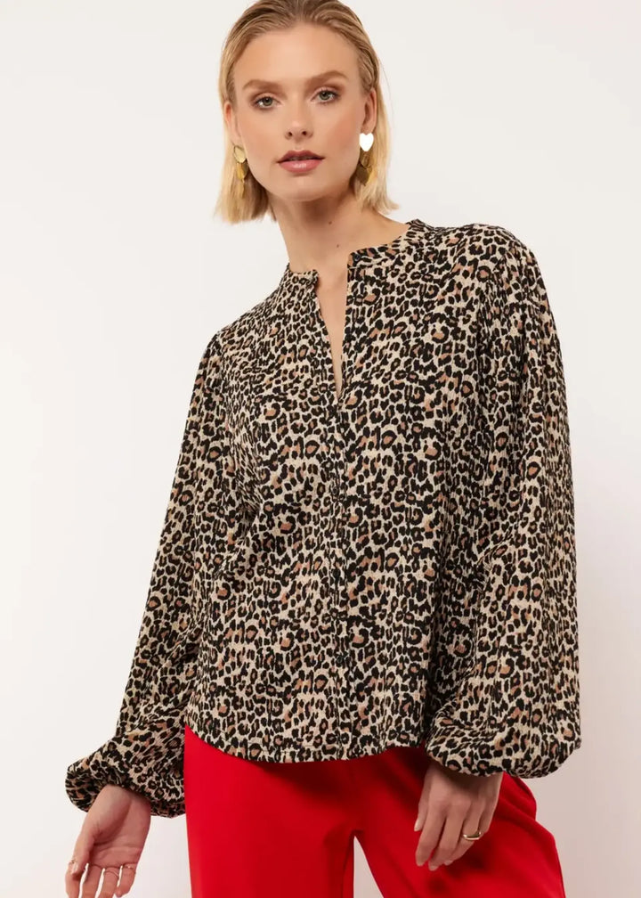 Fluresk Avalon Blouse Leopard