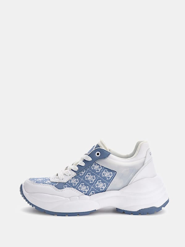 Guess Samra Fal-12 Blue Logo Runner