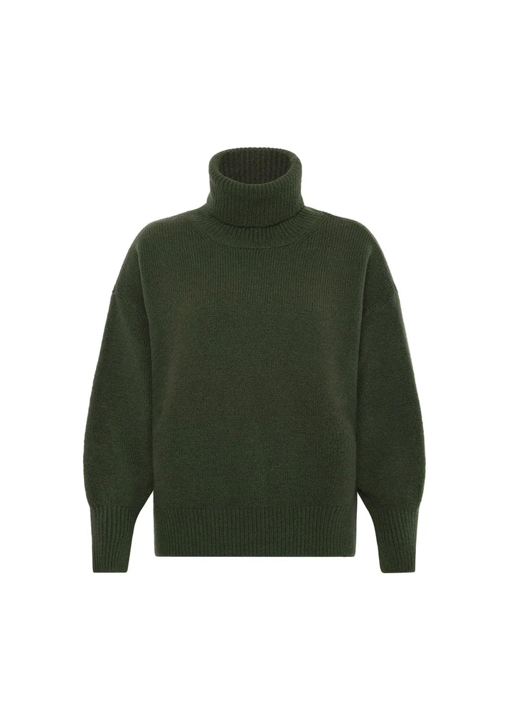 Frnch Ariette Khaki Roll Neck