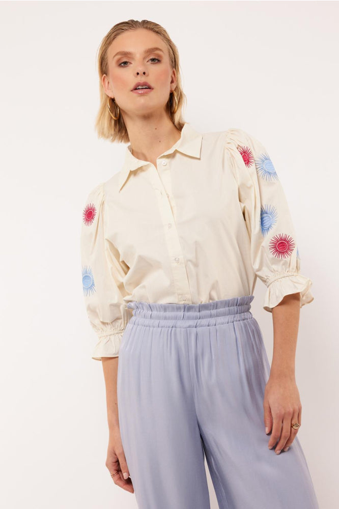 Fluresk Marlowe Cream Blouse