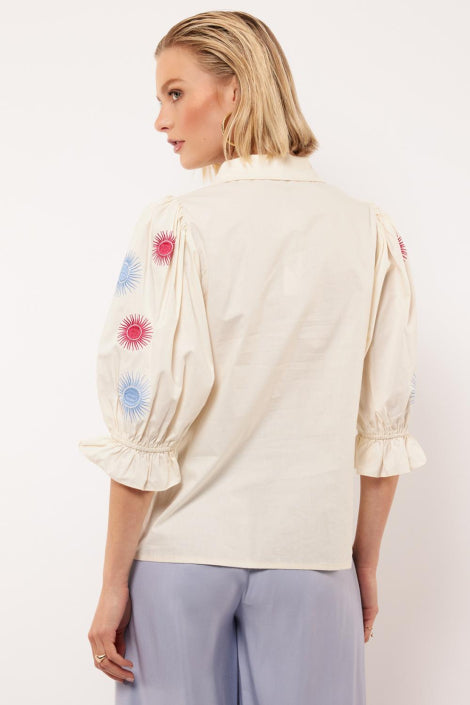 Fluresk Marlowe Cream Blouse