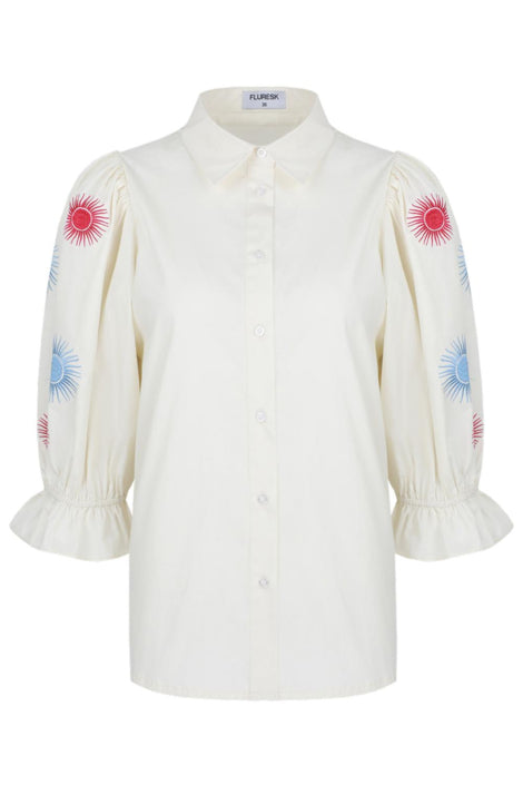 Fluresk Marlowe Cream Blouse