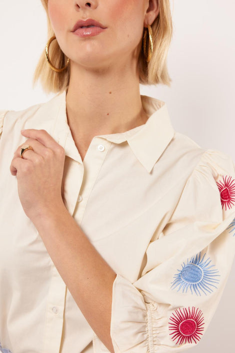 Fluresk Marlowe Cream Blouse