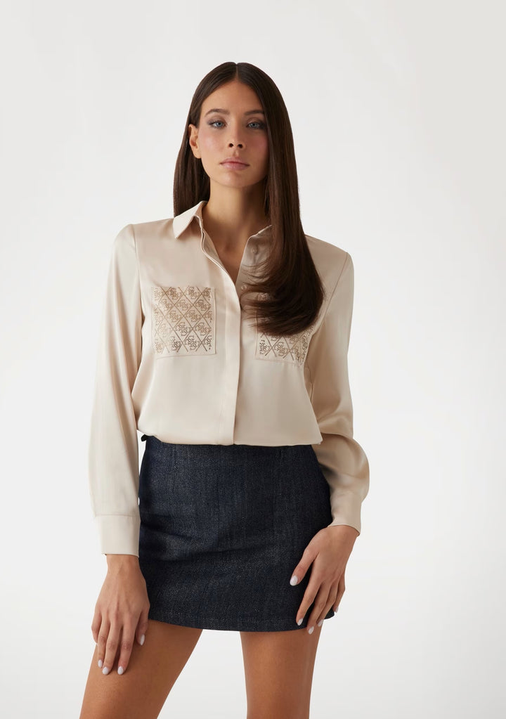 Guess Beige Diamond Blouse