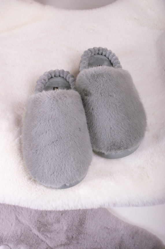 Harley Slippers in Grey: M Grey / UK 5-6 / EU 38-39 / US 7-8