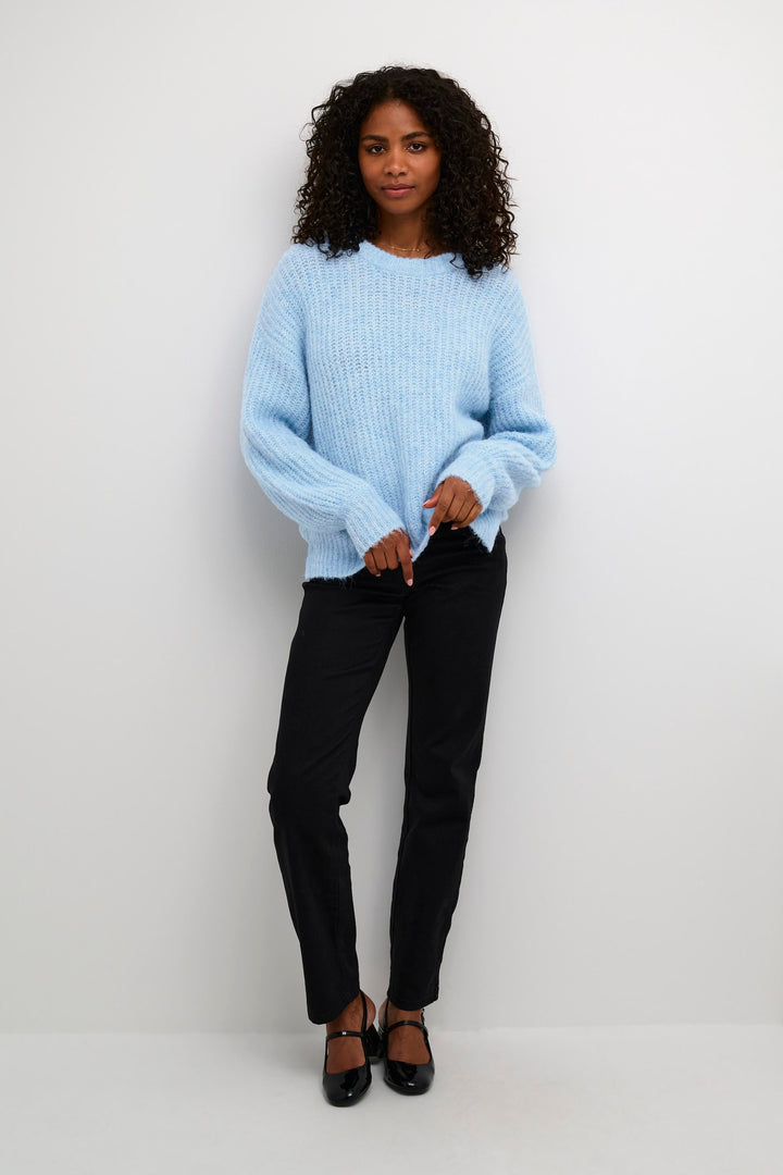 Kaffe Kamichelle Celestial Blue Melange Pullover