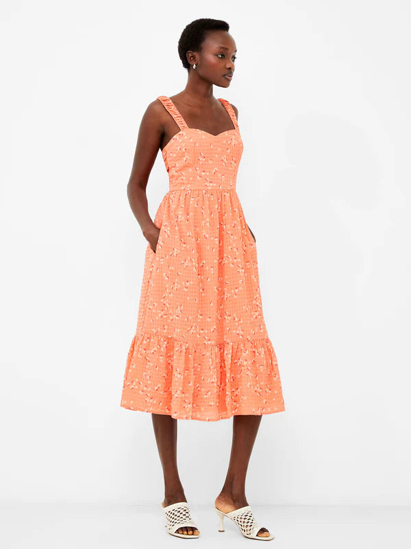 French Connection Erin Gretta Coral Flower Dress