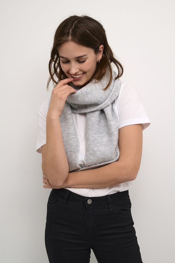 Kaffe Kasiv Grey Melange Scarf