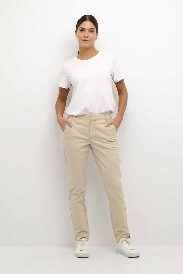 Kaffe KAmette Feather Gray Chino Trousers