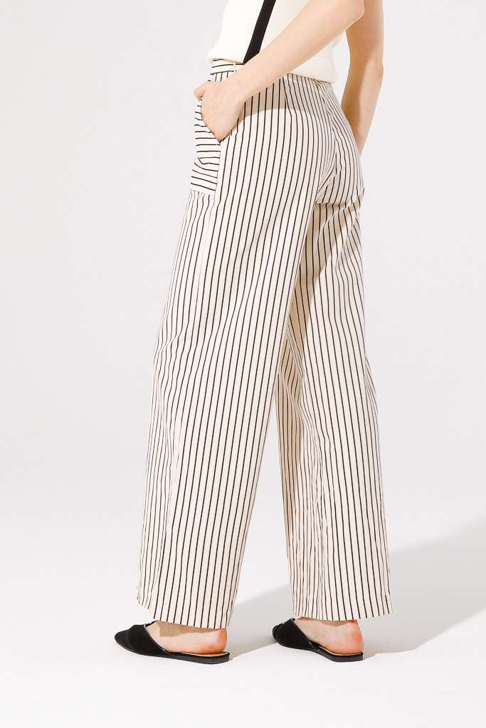 Goa Goa Yatch Beige/Black Stripe Trousers